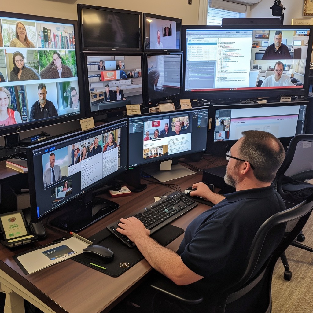 Free Remote Work Hub Image - Office, Technology, Computers | Download ...