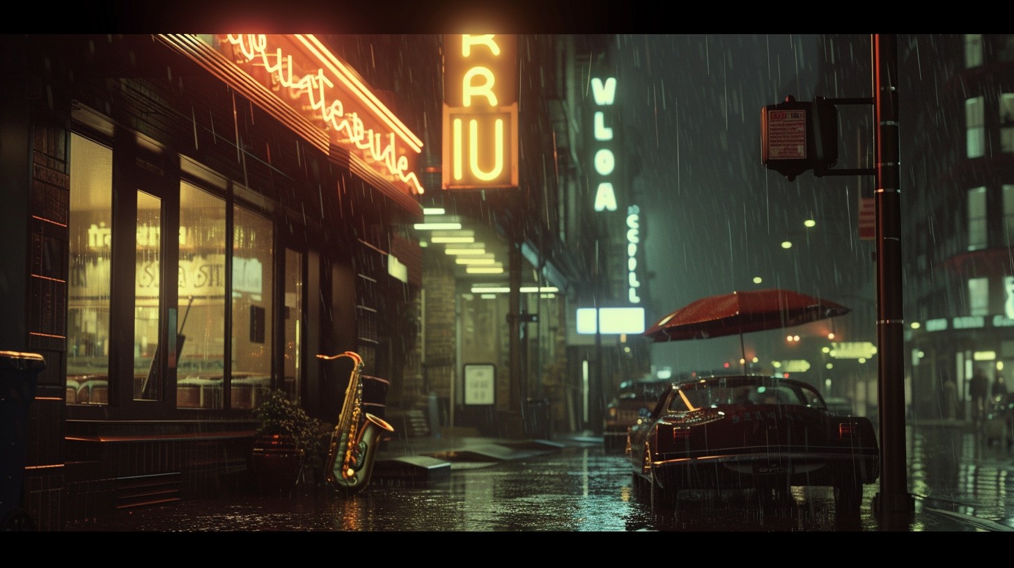 Free Rainy Night Scene Photo - Rain, Night, City | Download at StockCake