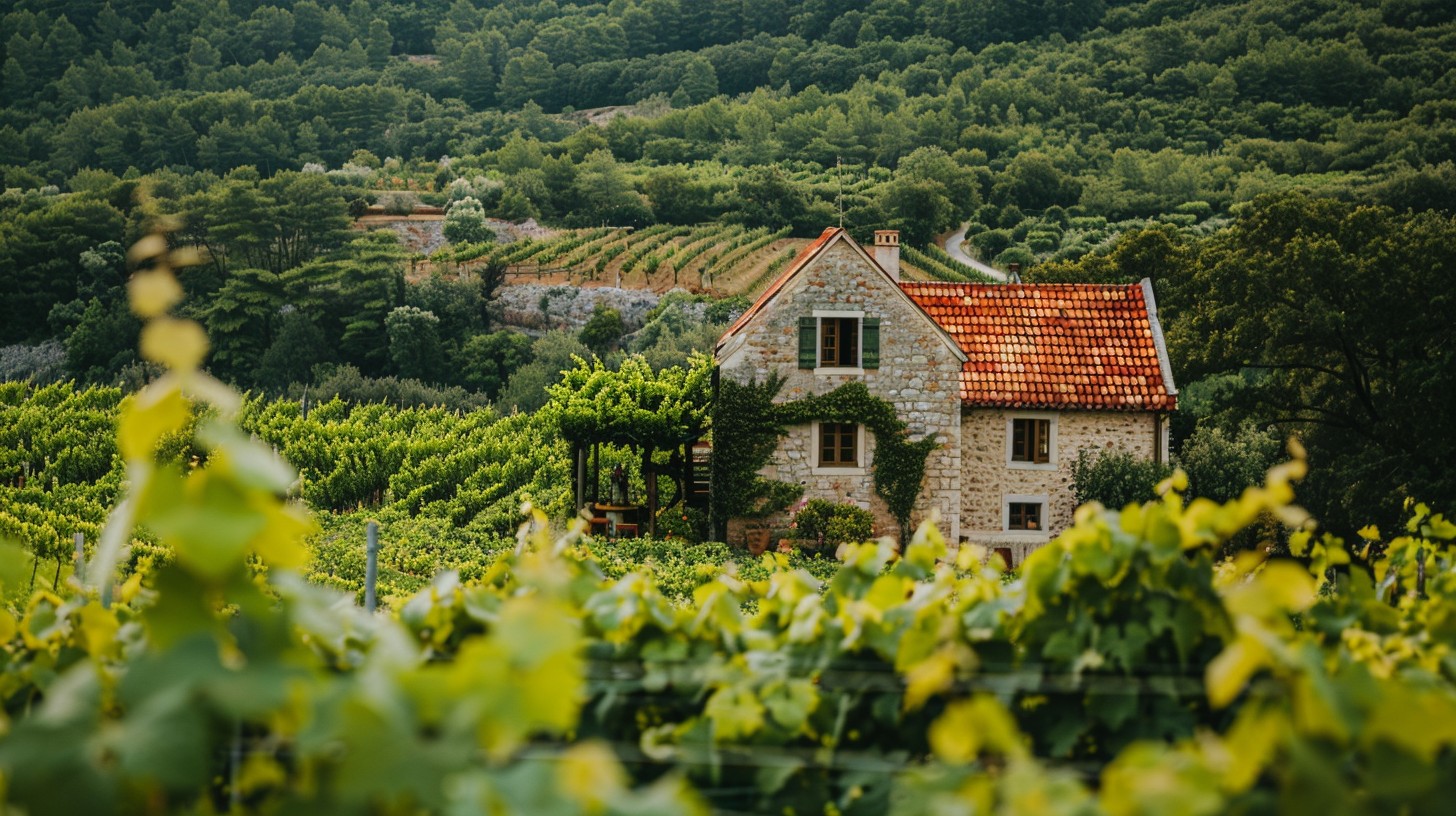 Free Vineyard Stone House Image - Vineyard, House, Greenery | Download ...