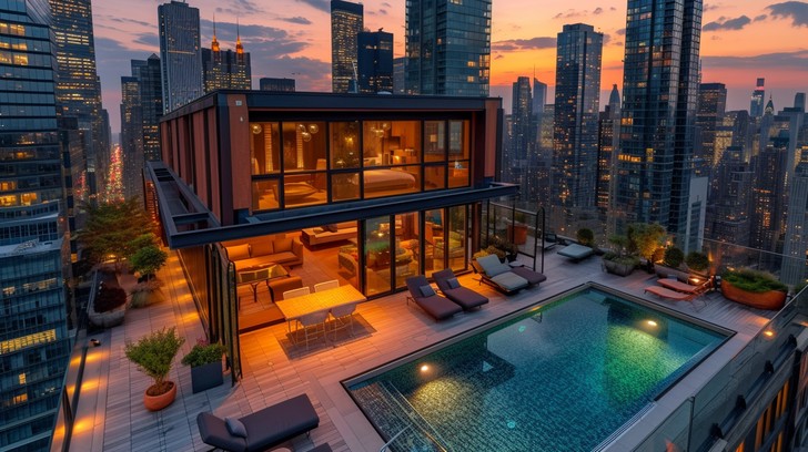 Opulent Penthouse Rentals With Private Poolside Bars preview