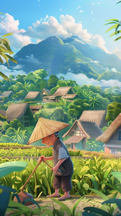 Free Rural Farming Scene Image - Animation, Farming, Landscape ...