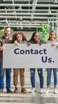 Free Team Holding Sign Image - Team, Diversity, Office | Download at ...