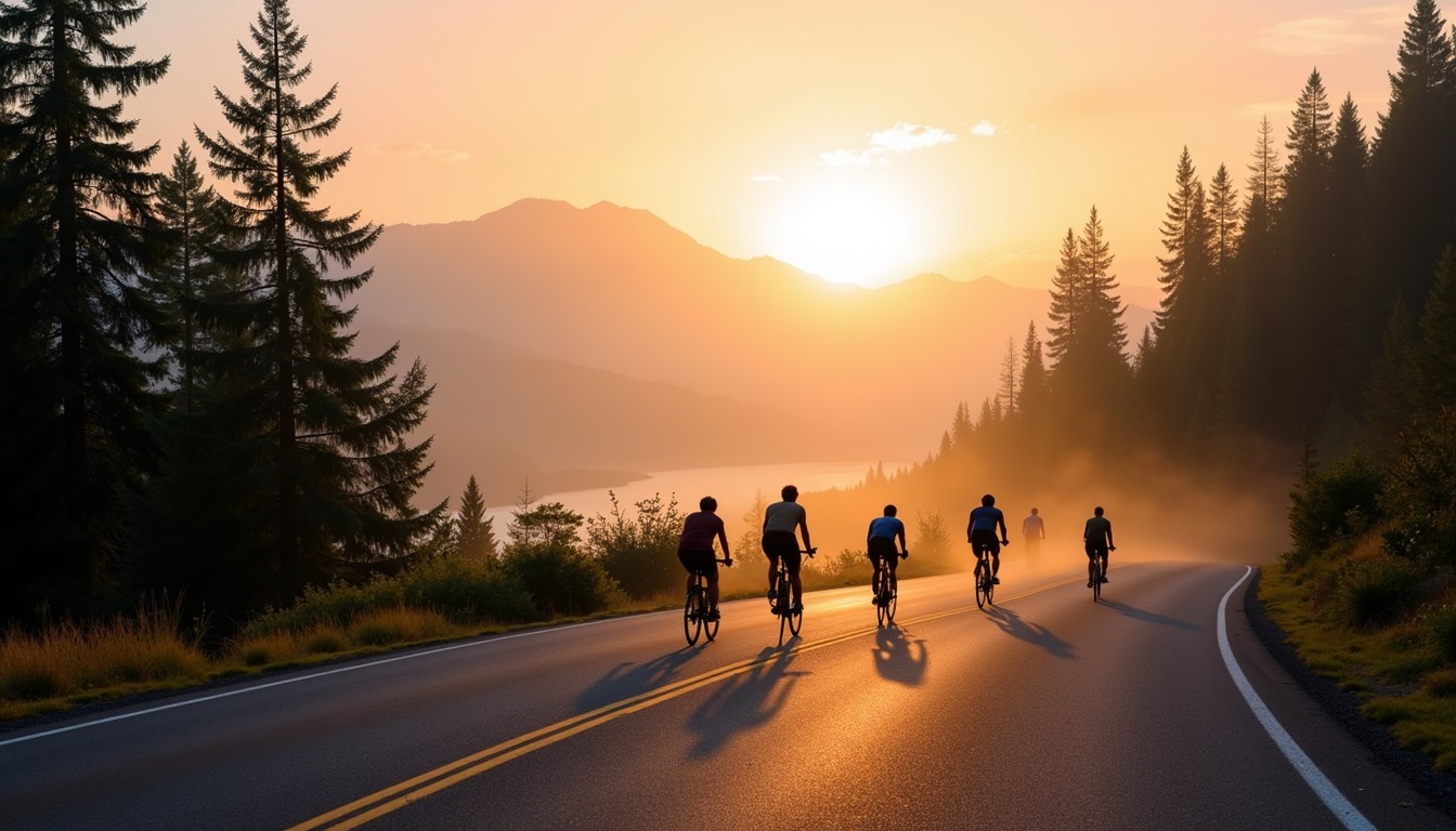 Free Golden Hour Ride Image - Cycling, Sunrise, Mountains | Download at ...