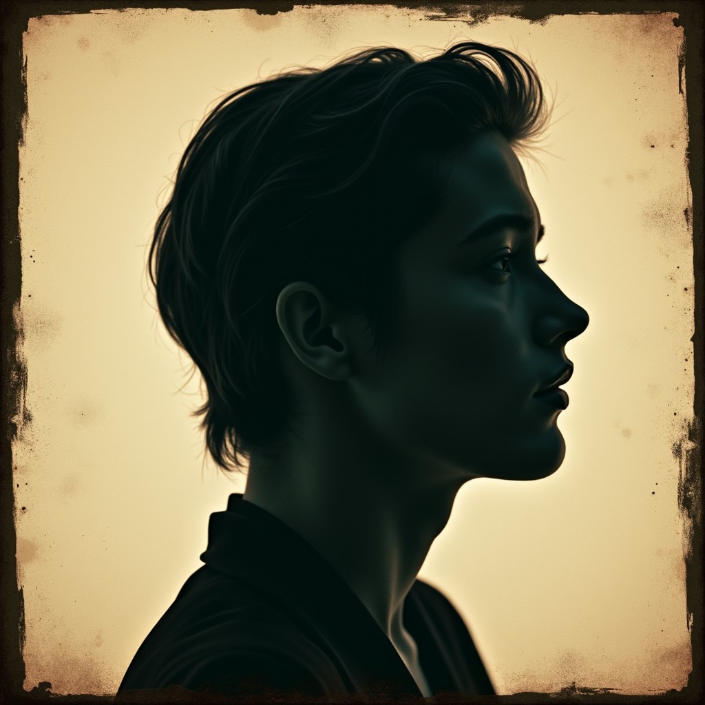 Subtle Profiles Free Shadowed Sepia Profile Image - Profile, Silhouette, Noir ...
