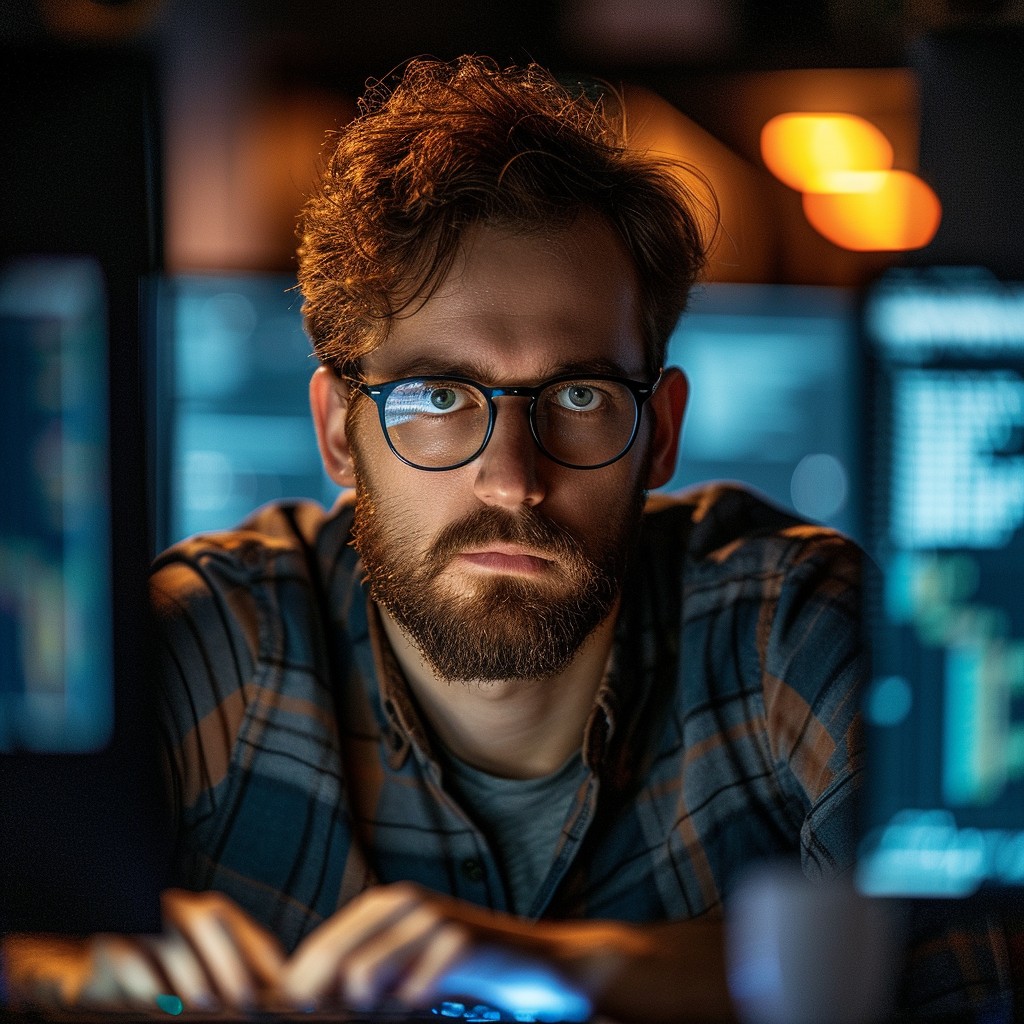 Free Focused Programmer Working Image - Programmer, Concentration ...