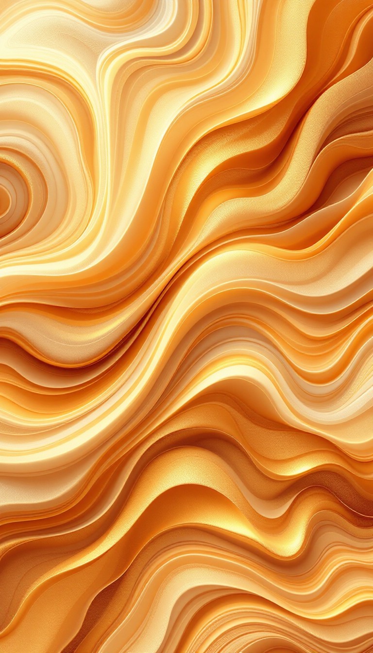Free Golden Waves Flow Image - Waves, Golden, Amber | Download at StockCake