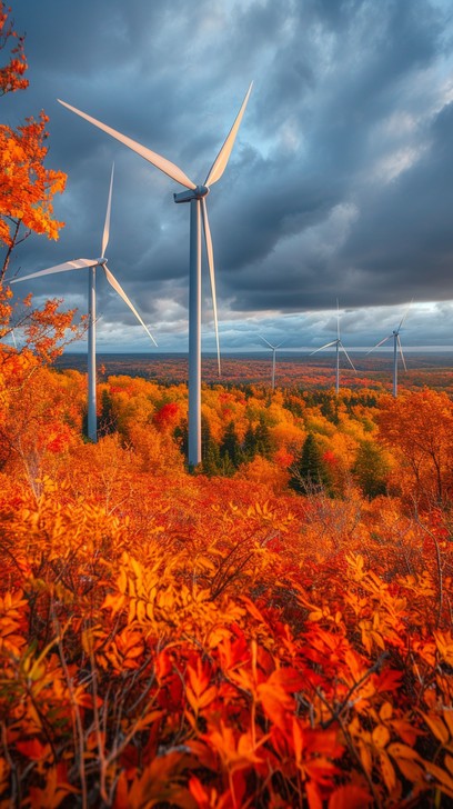 Free Autumn Wind Power Image - Wind, Turbines, Autumn | Download at ...