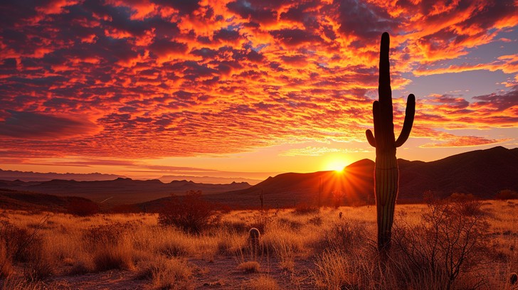 Free Desert Sunset Silhouette Image - Sunset, Desert, Cactus | Download ...