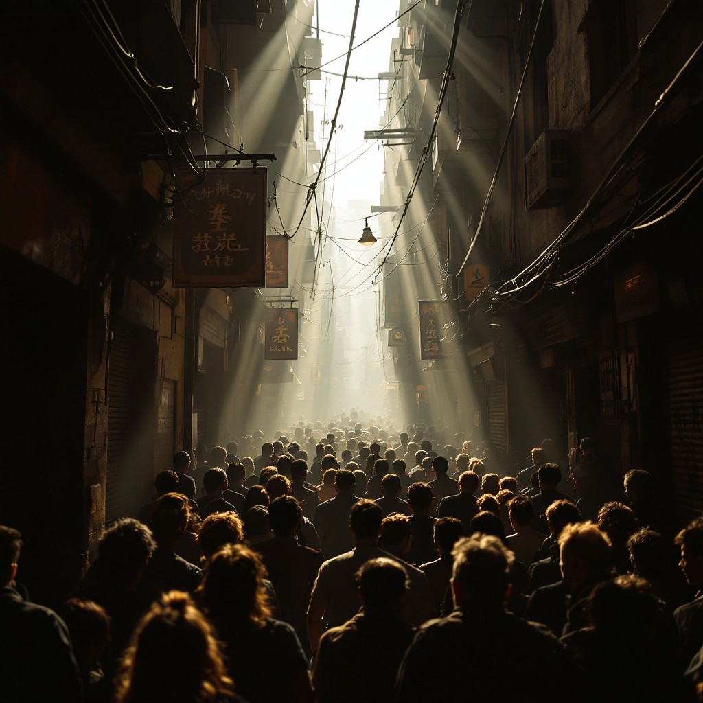 Free Light Pierces Crowd Image - Alley, Urban, Crowd | Download at ...
