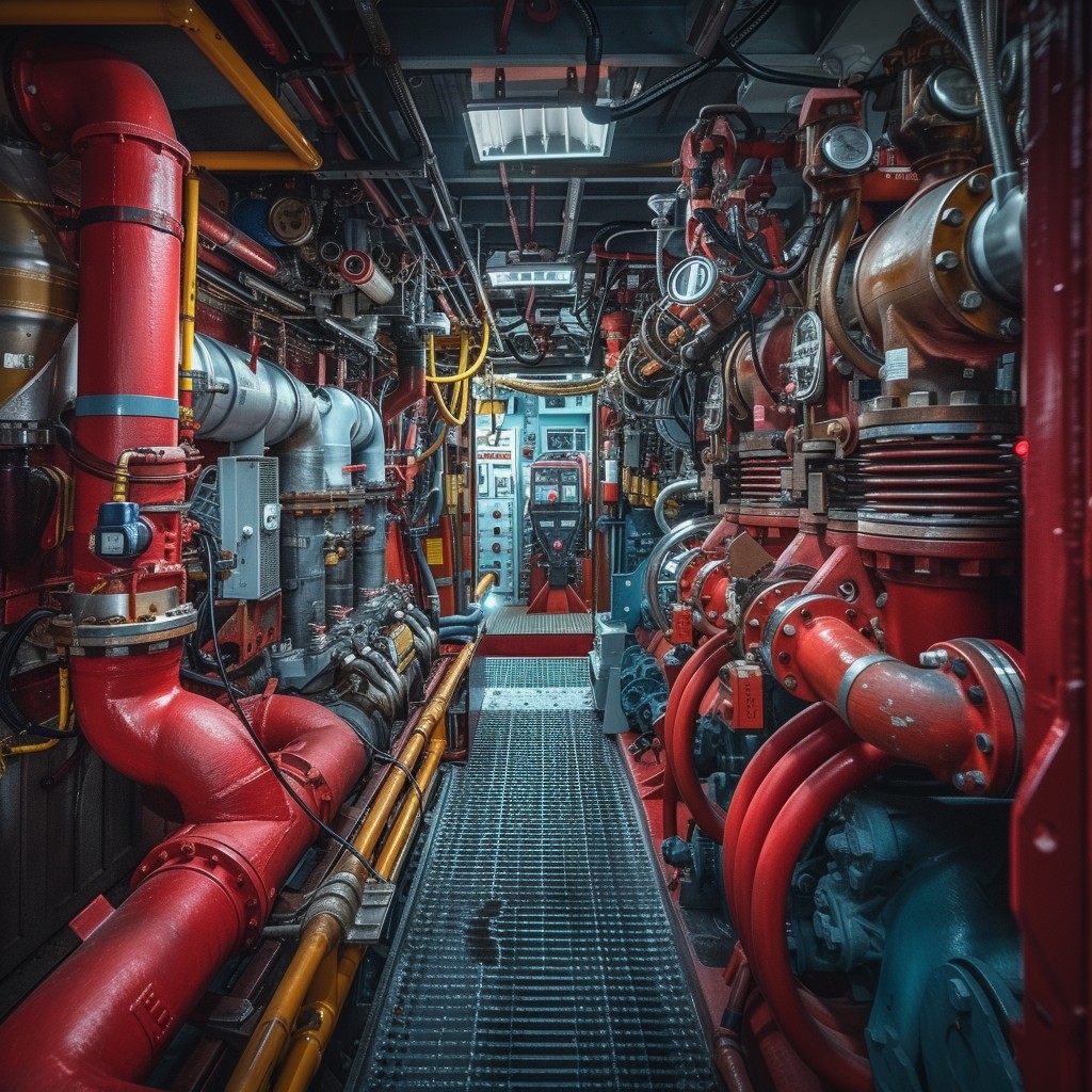 Free Industrial Engine Room Photo - Industrial, Engine, Pipes ...