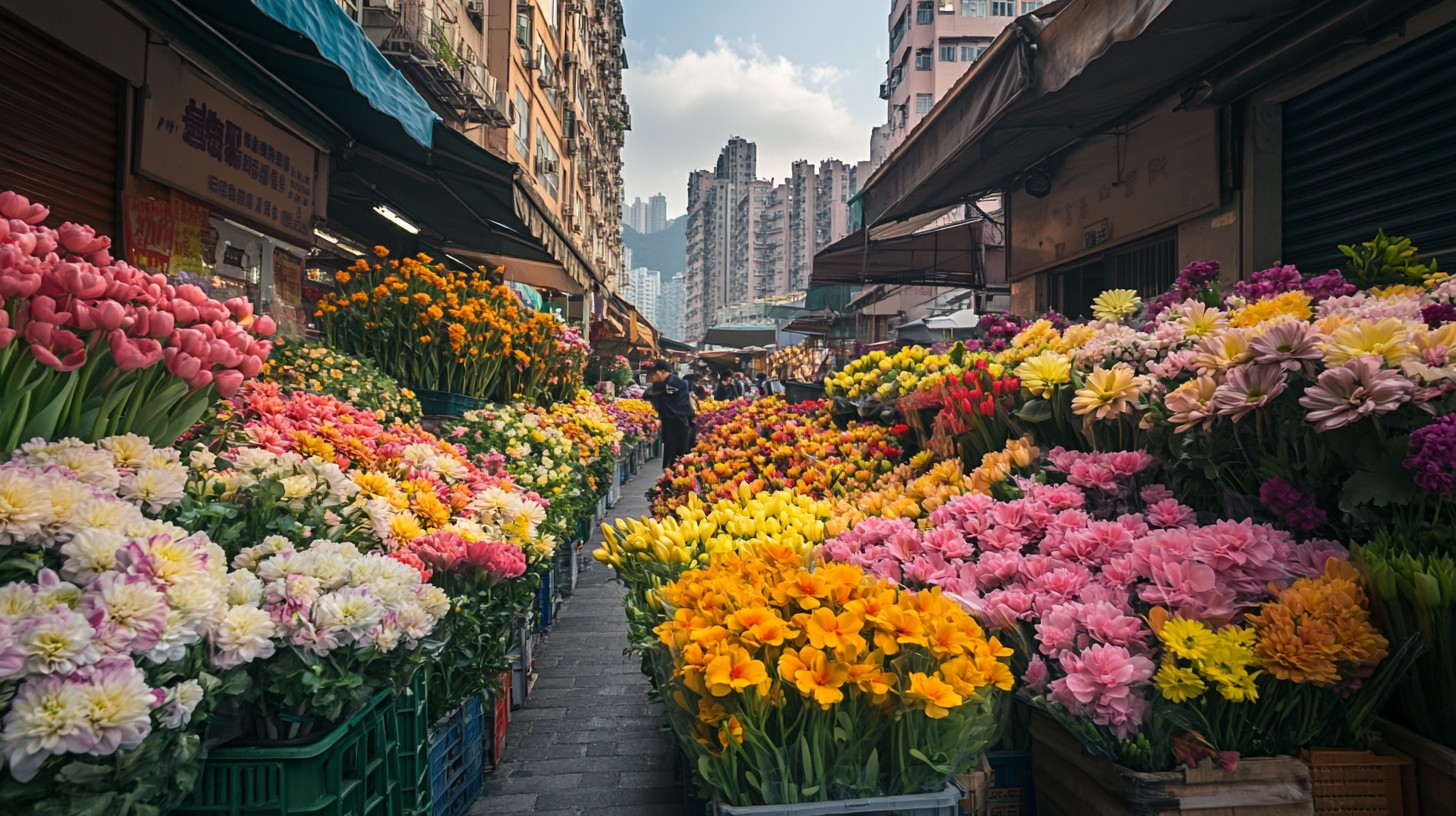 Free Vibrant Flower Market Image - Flowers, Market, Colorful | Download ...