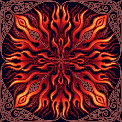 Free Ornate Flame Symmetry Image - Flame, Fire, Pattern | Download at ...
