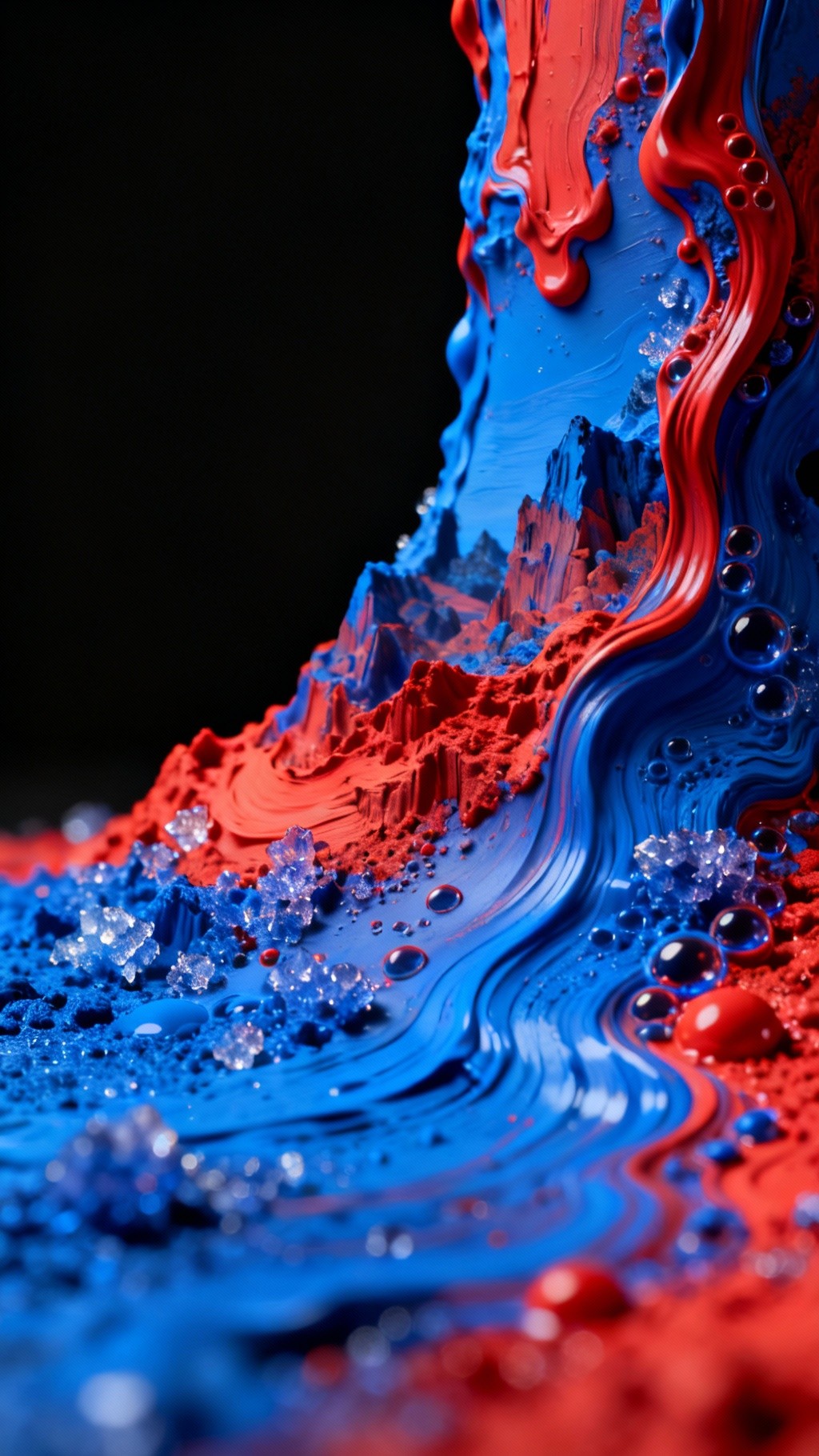 Blue Red Work Free Blue Red Fusion Image - Abstract, Paint, Blue | Download at StockCake