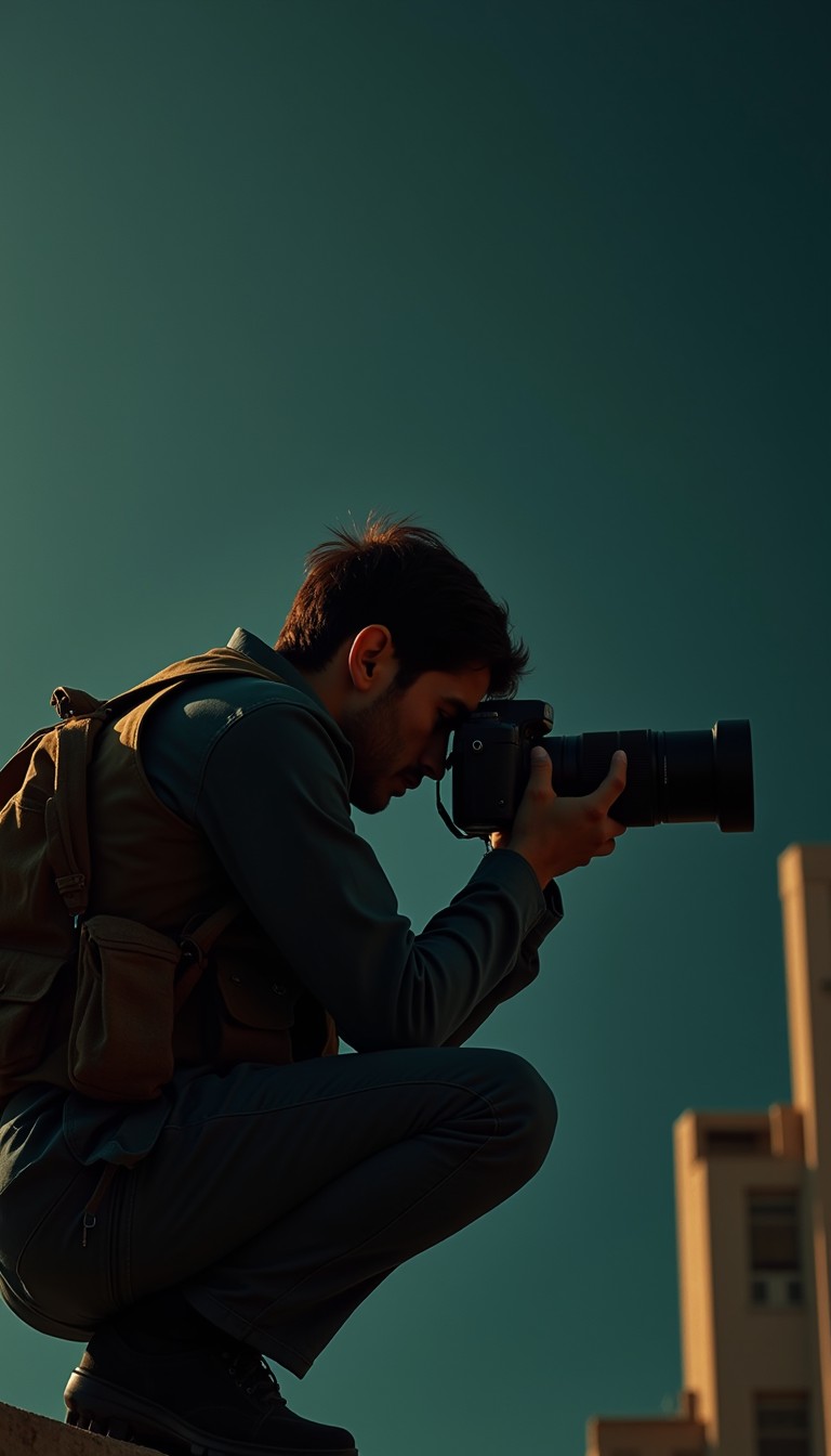 Free Photographer In Action Image - Photographer, Silhouette, Camera ...
