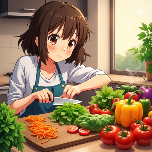 Free Animated Veggie Prep Image - Vegetables, Anime, Carrot | Download ...