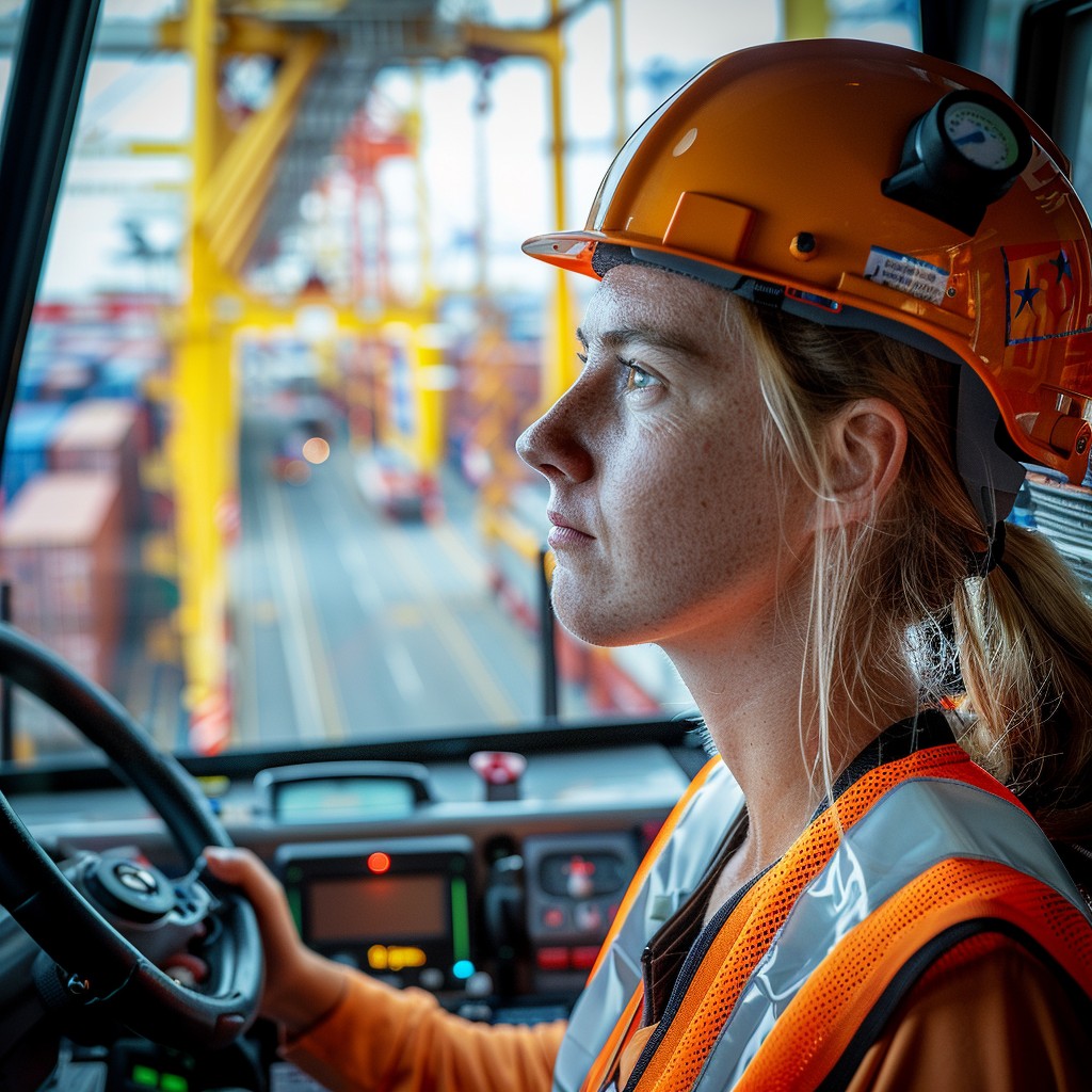 Free Focused Professional Driver Image - Driver, Port, Machinery ...