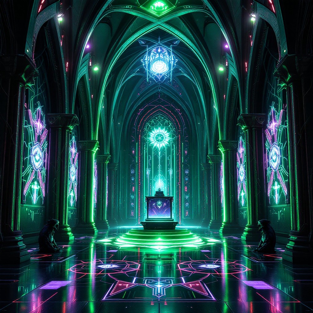 Free Digital Gothic Cathedral Image - Cyberpunk, Gothic, Cathedral ...