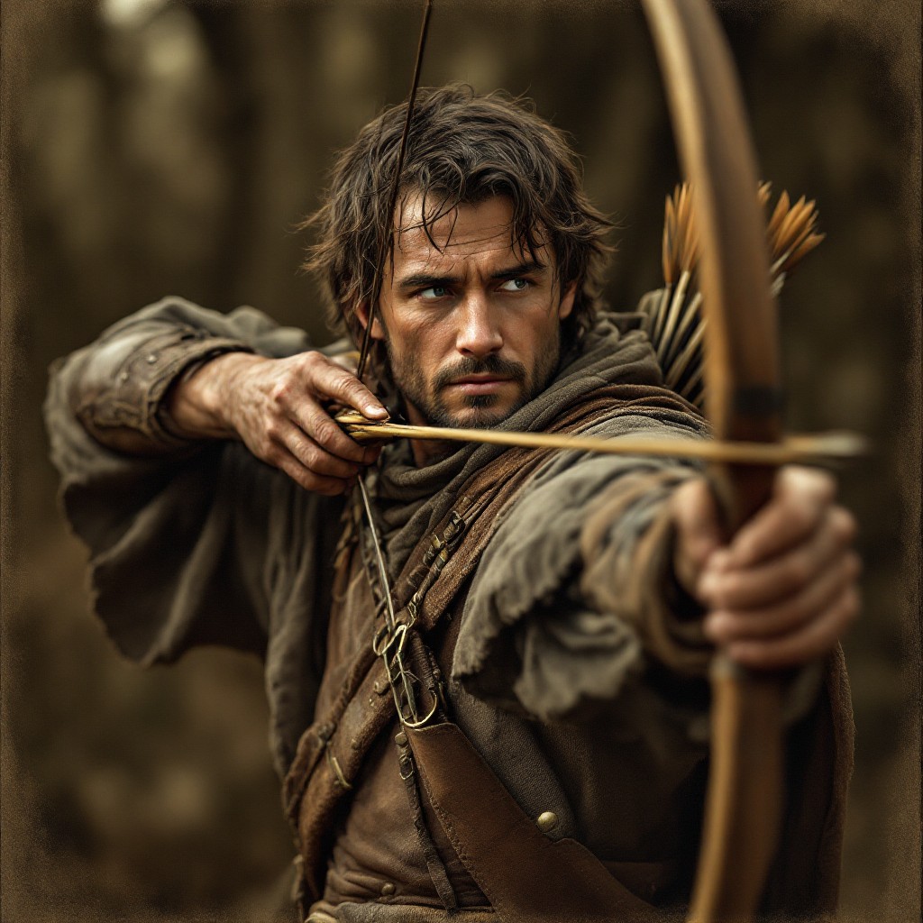 Free Traditional Archer Portrait Image - Archer, Bowman, Longbow ...
