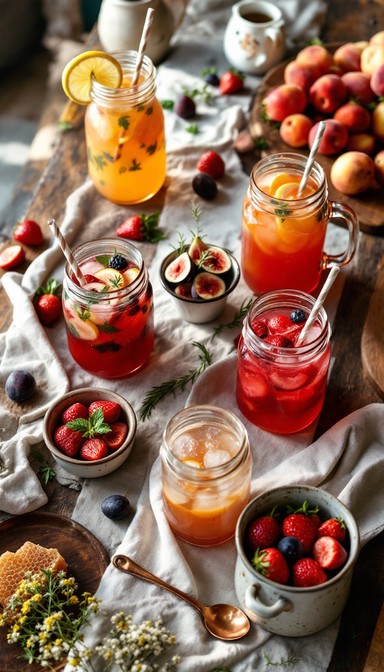 Free Summer Fruit Refreshments Image - Drinks, Beverages, Lemonade ...