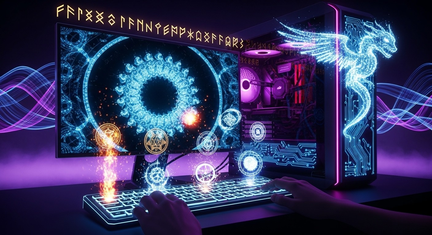 Free Techno-Magic Interface Image - Magical, Computer, Holographic ...