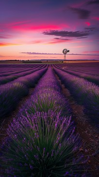 Free Lavender fields sunset Image - Lavender, Sunset, Barn | Download ...