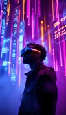 Free Neon Cyber Rapper Photo - Cyberpunk, Neon, Purple | Download at ...