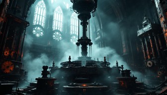 Free Gothic Machine Cathedral Image - Gothic, Industrial, Steampunk ...