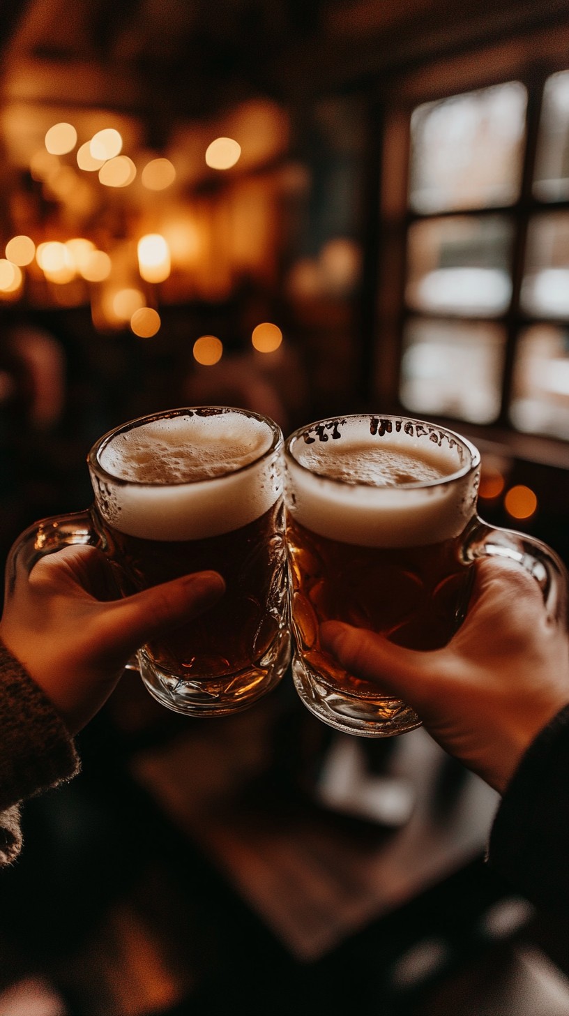 Free Cheers with beers Image - Beer, Cheers, Bar | Download at StockCake