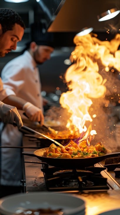 Free Fiery Cooking Action Image | Download at StockCake