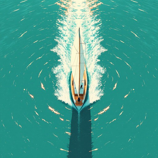 Free Sailing Geometric Waters Image - Sailboat, Minimal, Geometric ...