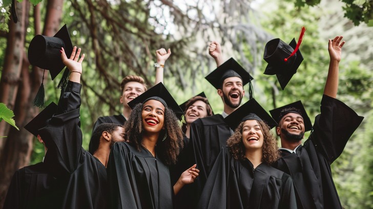 Graduates Bunch Free Graduates Celebrating Together Image - Graduation, Celebration ...