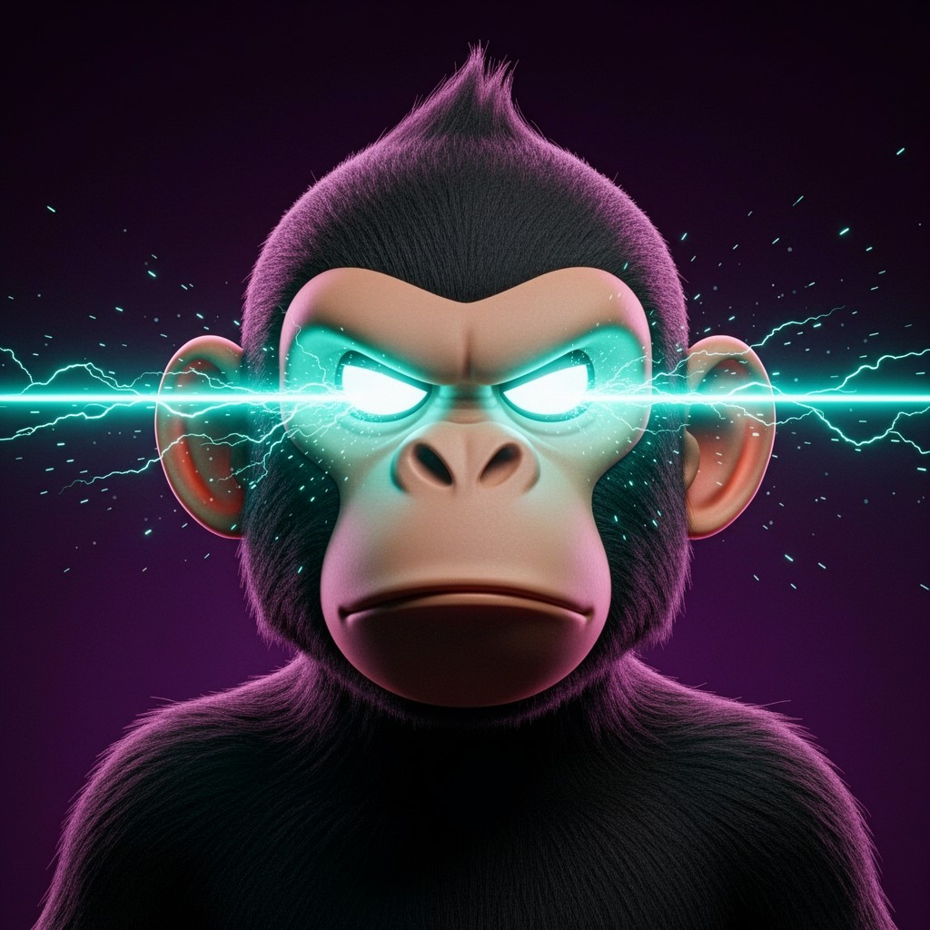 Free Laser Eyes Monkey Image - Monkey, Ape, Primate | Download at StockCake