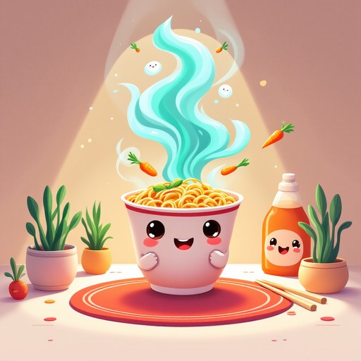 Free Happy Noodle Magic Image - Illustration, Kawaii, Noodles ...