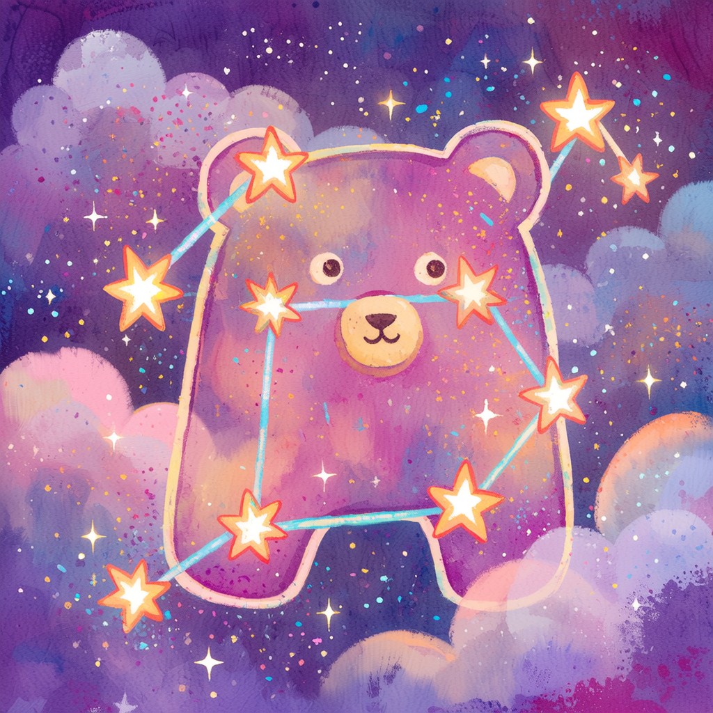 Free Starry Bear Constellation Image - Constellation, Bear, Stars ...