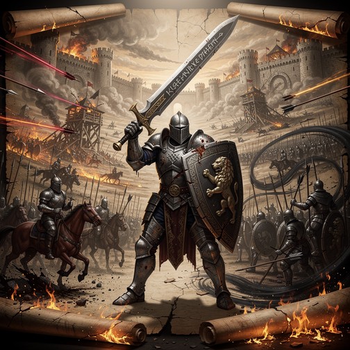 Knight Scroll Free Epic Warrior Rising Image - Warrior, Knight, Armor | Download at ...