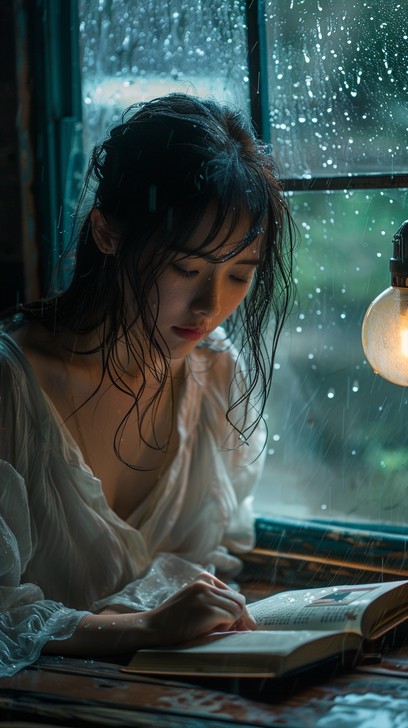 Free Rainy day reading Image - Reading, Rainy, Window | Download at ...