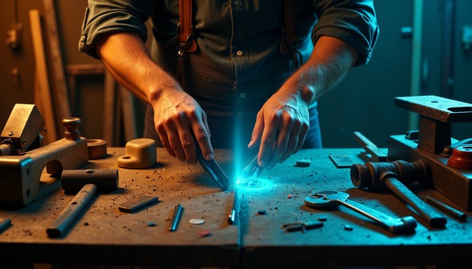 Free Crafting With Light Image - Craftsmanship, Workshop, Tools ...