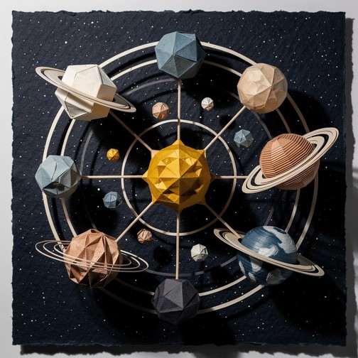 Solar System Model Using Paper Free Paper Solar System Image - Origami, Paper, Solar | Download at ...