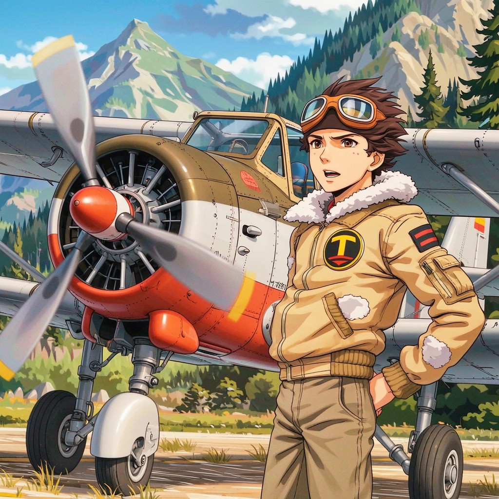 Plane Racing Anime Free Adventure Takes Flight Image - Anime, Aviation, Pilot | Download ...