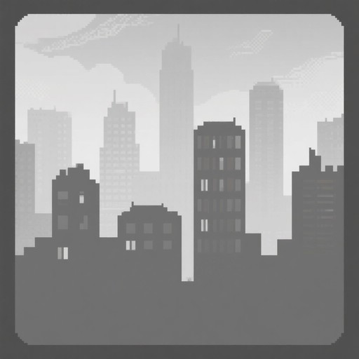 Free Misty Pixel Skyline Image - Skyline, Cityscape, Silhouette ...