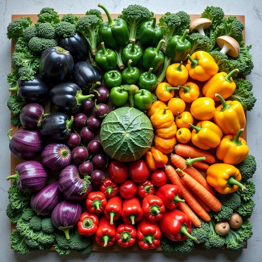 Free Vibrant Vegetable Tower Image - Vegetables, Produce, Fresh ...