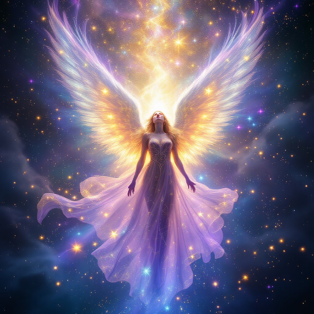 Free Celestial Angel Ascending Image - Angel, Celestial, Divine ...