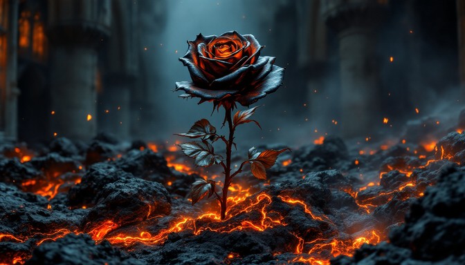 Diabolical Roses Free Infernal Rose Blooms Image - Rose, Lava, Gothic | Download at ...