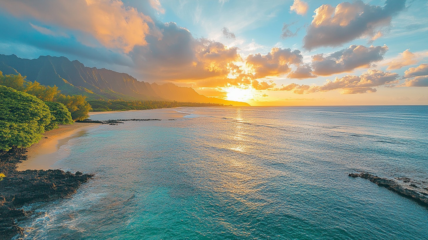 Free Sunset beach view Image - Sunset, Beach, Ocean | Download at StockCake