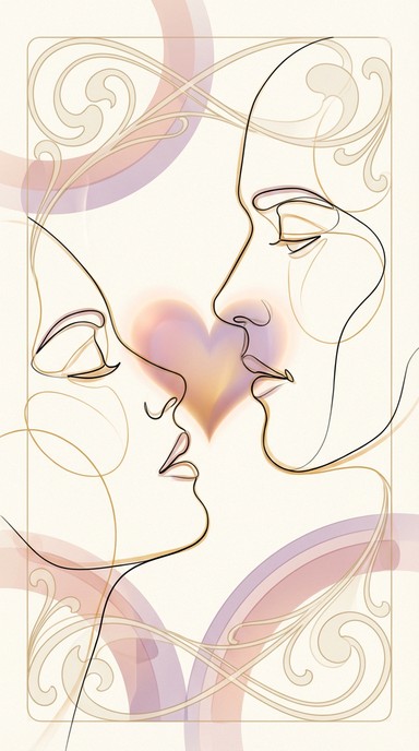 Free Intimate line drawing Image - Art, Drawing, Faces | Download at ...
