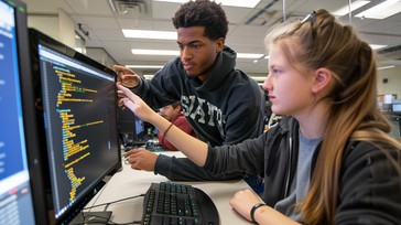 Free Students coding together Image - Students, Coding, Programming ...