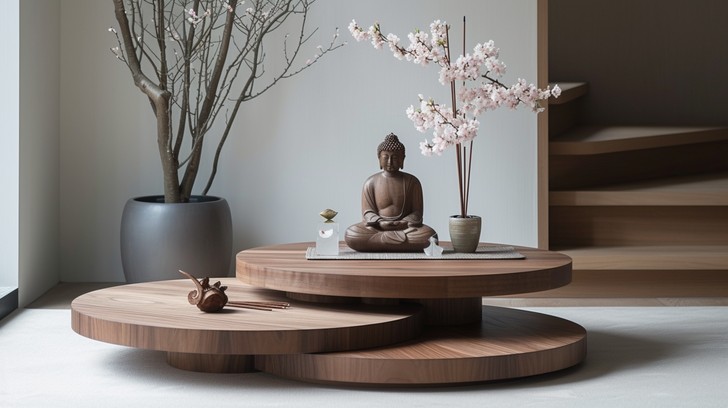 Rustic Craft Table Zen Free Zen Interior Decor Image | Download at StockCake