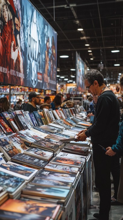 Comic Book Array Free Man browsing comics Image - Man, Comics, Convention | Download at ...