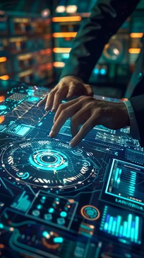 Free Futuristic Tech Work Image - Technology, Future, Hologram ...