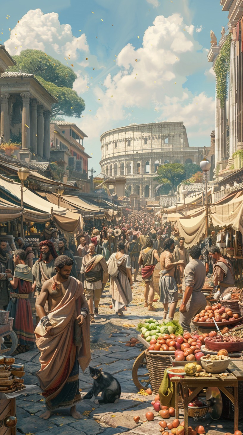 Marketplace In Ancient Rome Free Ancient Marketplace Bustle Image - Ancient, Marketplace, Rome ...